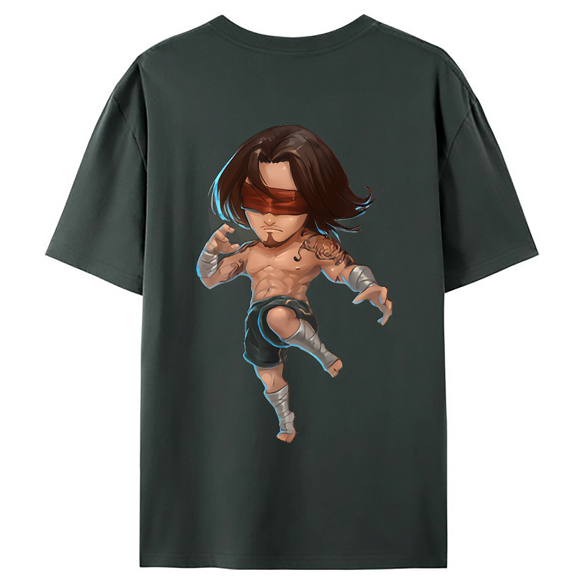 （画像用） リーグ・オブ・レジェンド League of Legends LOL 綿100％ メンズ半袖Tシャツ（バックプリント） 通気性